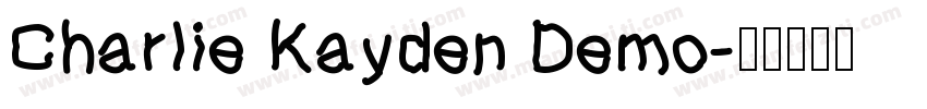 Charlie Kayden Demo字体转换